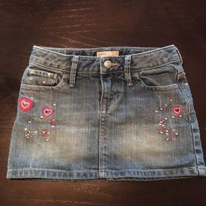 GapKids girls denim skirt 6